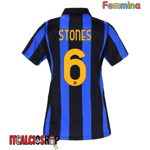 Inter Milan John Stones #6 Prima Maglia Femmina 2026-27 Manica Corta